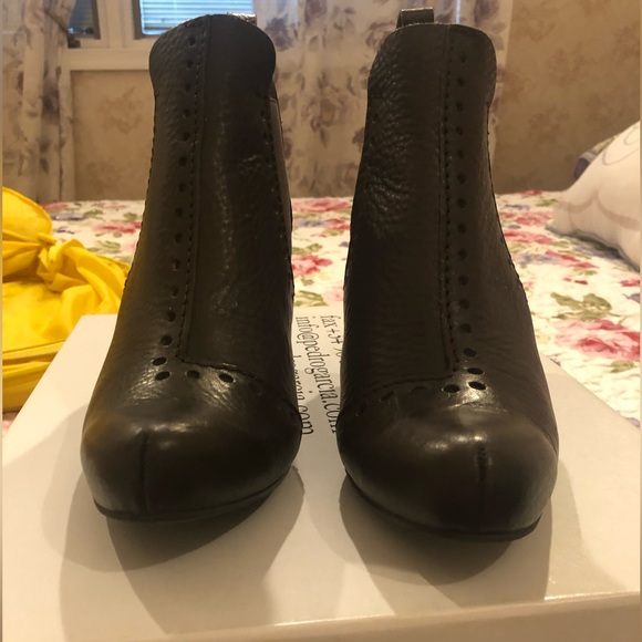 Pedro Garcia Brown Leather Justine Chelsea Stretch Ankle Boots - Picture 11 of 13